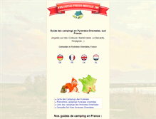 Tablet Screenshot of campings-pyrenees-orientales.com